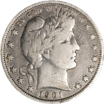 1901-P Barber Half Dollar