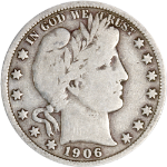 1906-O Barber Half Dollar