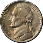 1939-D Jefferson Nickel Rev of 38 PCGS MS66 Awesome Color Superb Eye Appeal