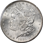 1891-S Morgan Silver Dollar PCGS MS63 Great Eye Appeal Strong Strike