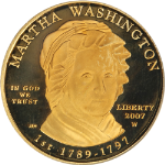 2007-W First Spouse Gold $10 Martha Washington PCGS PR69 DCAM 1st Strike