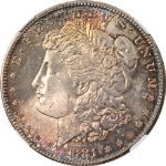 1881-S Morgan Silver Dollar NGC MS66 - Toning