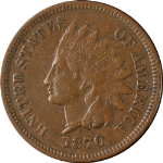 1870 Indian Cent Nice XF Great Eye Appeal Nice Strike
