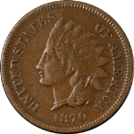 1870 Indian Cent Pick Axe Variety Choice VF/XF Superb Eye Appeal Nice Strike