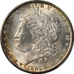 1902-O Morgan Silver Dollar PCGS MS64 - Toning