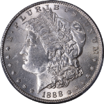 1888-S Morgan Silver Dollar PCGS MS62 Nice Eye Appeal Nice Strike