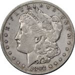 1892-CC Morgan Silver Dollar F/VF Details Key Date Decent Eye Appeal Nice Strike