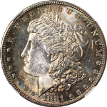 1881-S Morgan Silver Dollar NGC MS63 - Toning