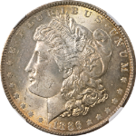 1886-P Morgan Silver Dollar NGC MS63 - Toning