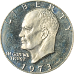 1973-S Eisenhower Ike Dollar Silver Proof NGC PF68 CAM Mint Sealed &amp; OGP