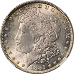 1885-P Morgan Silver Dollar NGC MS64 - Toning
