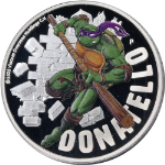 2025 Tuvalu 1 Ounce Silver $1 Proof Teenage Mutant Turtles: Donatello OGP STOCK