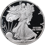 2021-W Silver American Eagle $1 Type 2 NGC PF70 UCAM 1st Day Issue M. Gaudioso
