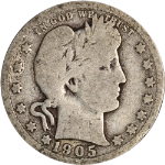 1905-O Barber Quarter