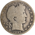 1897-O Barber Half Dollar