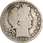 1898-O Barber Half Dollar