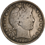 1900-P Barber Half Dollar