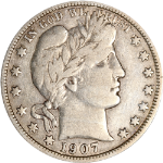 1907-D Barber Half Dollar