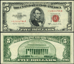FR. 1534* $5 1953-B Legal Tender *-A Block CU+ Star