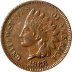 1868 Indian Cent - Choice