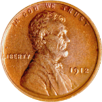 1912-P Lincoln Cent - Cleaned