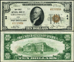 Cincinnati OH-Ohio $10 1929 T-1 National Bank Note Ch #24 FNB AU+