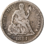 1884-S Seated Liberty Dime