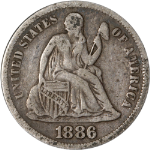 1886-P Seated Liberty Dime