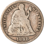 1888-S Seated Liberty Dime
