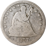 1857-P Seated Liberty Quarter