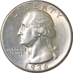 1936-P Washington Quarter
