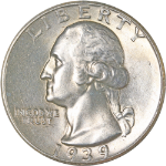 1939-P Washington Quarter