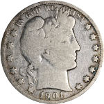 1901-S Barber Half Dollar