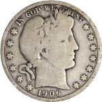 1906-D Barber Half Dollar