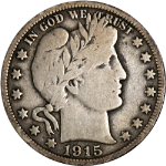 1915-D Barber Half Dollar