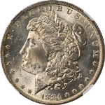 1884-O Morgan Silver Dollar NGC MS64 - Toning
