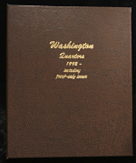 Used Dansco Washington Quarters 1992-2000 + Proof Album - #8141, No Coins
