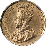 1913 Canada Gold $5 NGC Unc Details