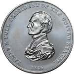 U.S. Mint Presidential Silver Medal Program James Polk 1 oz .999 Fine OGP COA