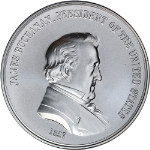 U.S. Mint Presidential Silver Medal Program James Buchanan 1oz .999 Fine OGP COA