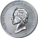 U.S. Mint Presidential Silver Medal Program Franklin Pierce 1 oz .999 OGP STOCK