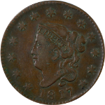 1817 Large Cent - XF Detail