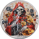 2024 Silver American Eagle $1 Halloween Skeleton Edition Colorized COA - STOCK