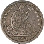 1839-P Seated Liberty Dime