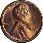1929-S Lincoln Cent PCGS MS65 RD Full Red Gem Strong Strike