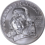 1992-P Ben Franklin Firefighters Commemorative Silver Medal OGP COA
