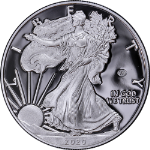 2020-W Silver American Eagle $1 World War II V75 Privy OGP COA - STOCK