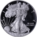 2016-W Silver American Eagle $1 PCGS PR70 DCAM (2019) Mint Hoard Lettered Edge