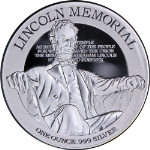 2015 Niue 1 Ounce Silver $2 National Monuments Lincoln Memorial .999 Fine