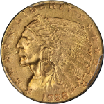1928 Indian Gold $2.50 PCGS MS63 Great Eye Appeal Strong Strike